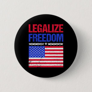 Republican Legalize Freedom 6 Cm Round Badge