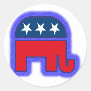 Republican Logo.tif Classic Round Sticker