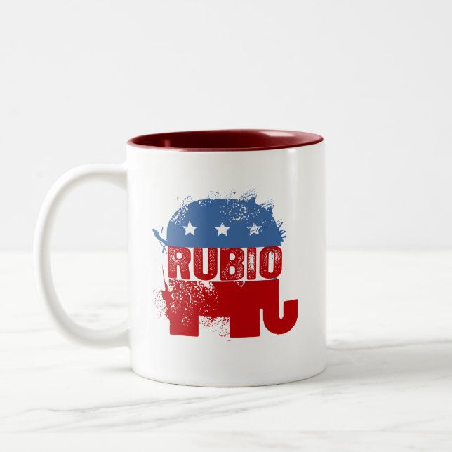 REPUBLICAN MARC RUBIO Two-Tone COFFEE MUG (Left)