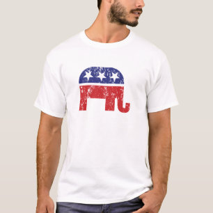 Republican Original Elephant Distressed T-Shirt