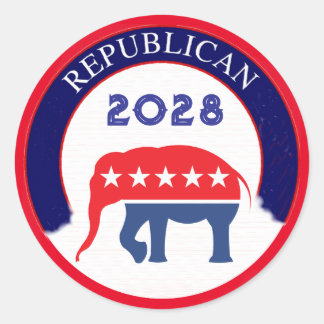 Republican Party 2028 Classic Round Sticker
