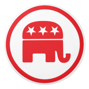 Republican Party Political Symbol (Elephant) Ceramic Knob