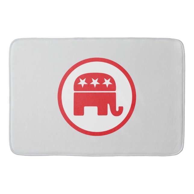 Republican Party Symbol Bath Mat (Front)