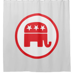 Republican Party Symbol Shower Curtain