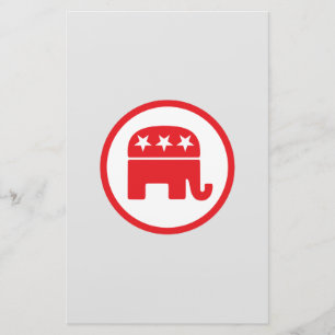 Republican Party Symbol Stationery