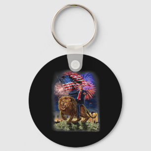 - Republican President Donald Trump Riding War Key Ring