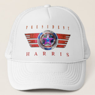 Republican President Harris/Walz Wing Medallion Trucker Hat