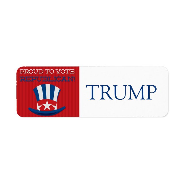 Republican Return Address Label (Front)