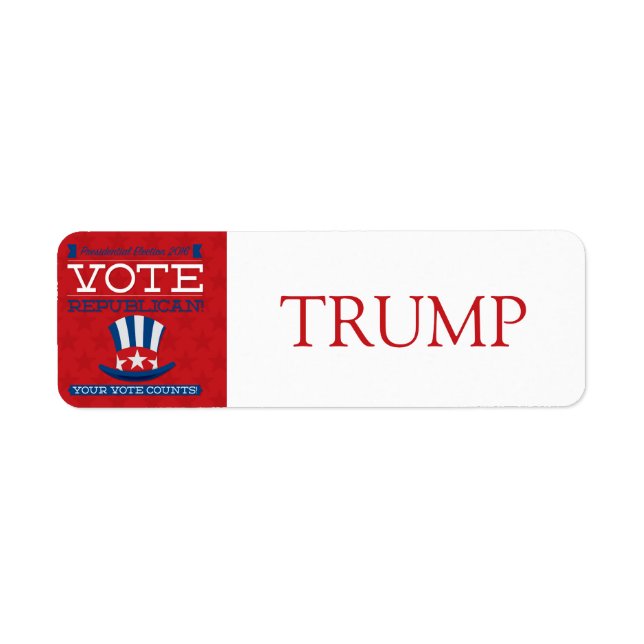 Republican Return Address Label (Front)