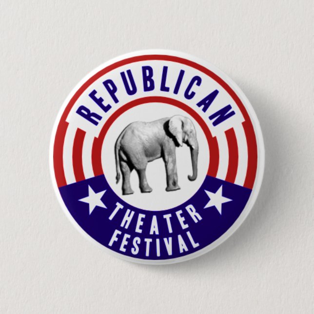 Republican Theatre Festival Vintage Button (Front)