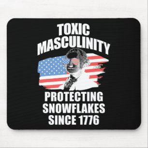 Republican Toxic Masculinity American Flag George  Mouse Pad