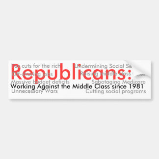 Republicans: 1 bumper sticker