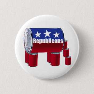 Republicans 6 Cm Round Badge