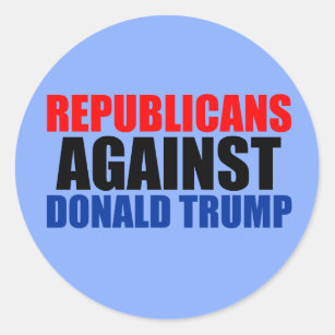 Republicans Against Donald Trump Classic Round Sticker
