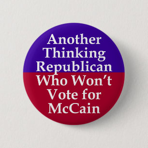 Republicans Against McCain Button