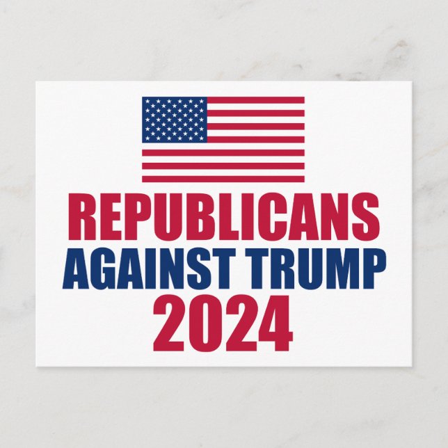 Republicans Against Trump 2024 Election Postcard (Front)