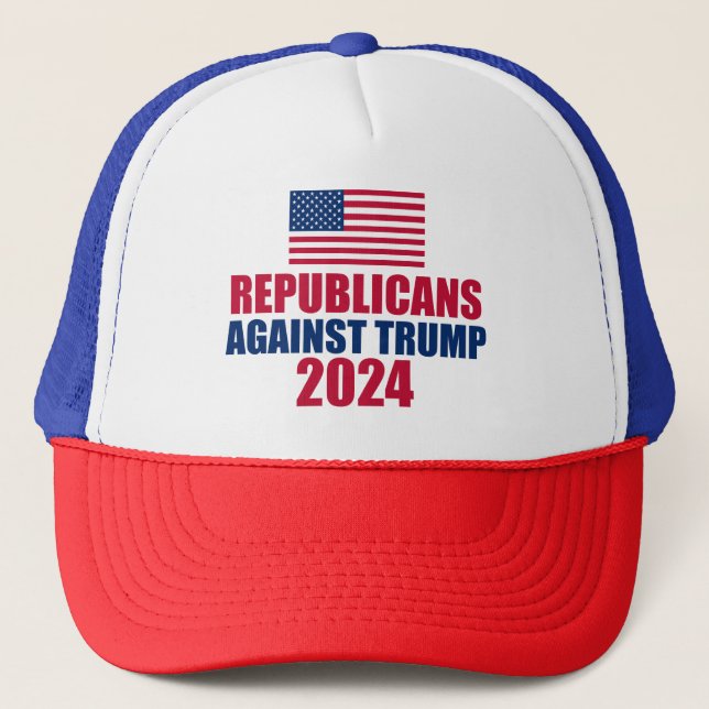 Republicans Against Trump 2024 Election Trucker Hat (Front)