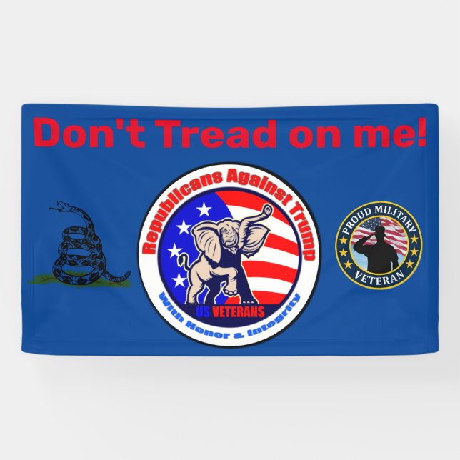 Republicans Against Trump Banner 3'x5' (Horizontal)