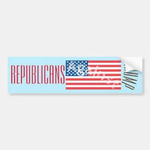 REPUBLICANS AGAINST TRUMP BUMPER STICKER