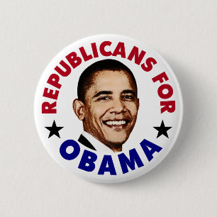 Republicans For Barack Obama Button