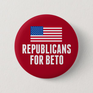 Republicans for Beto O'Rourke 6 Cm Round Badge