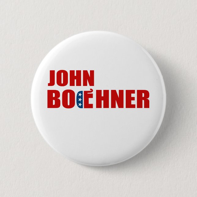 REPUBLICANS FOR BOEHNER 6 CM ROUND BADGE (Front)
