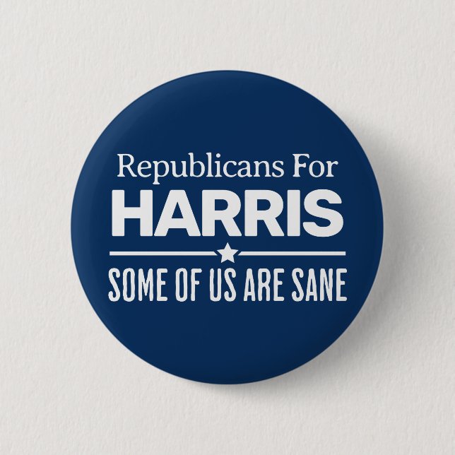 Republicans for harris Proud Republican for kamala 6 Cm Round Badge (Front)