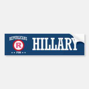 REPUBLICANS FOR HILLARY BUMPER STICKER