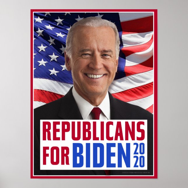 Republicans for Joe Biden 2020 US President Photo Poster (Front)