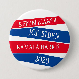 Republicans for Joe Biden and Kamala Harris 2020 B 7.5 Cm Round Badge
