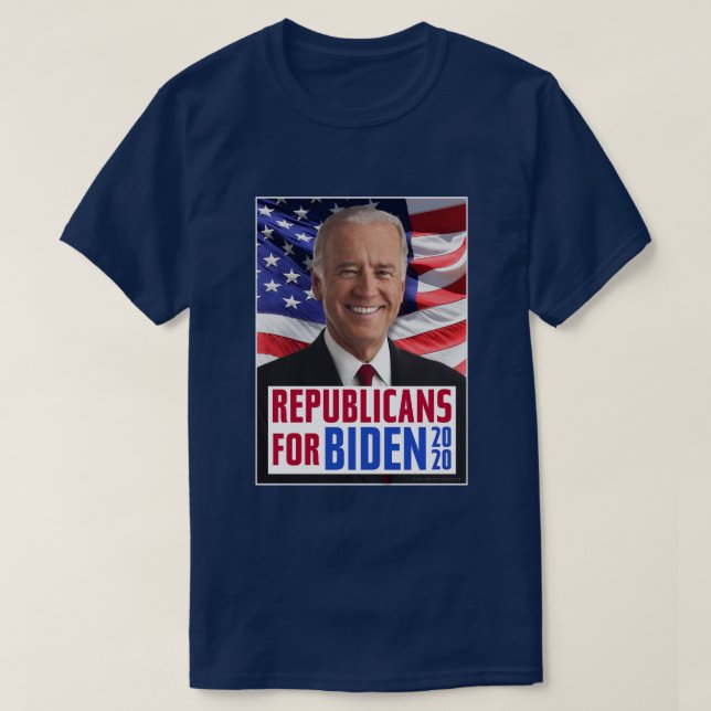 Republicans for Joe Biden US President 2020 Photo T-Shirt (Design Front)
