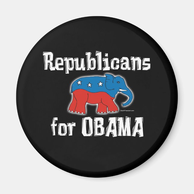 Republicans for Obama Magnets (Front)
