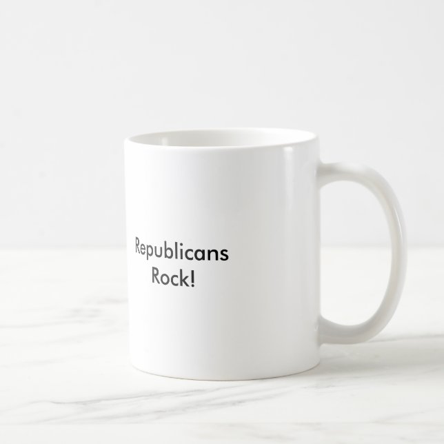 Republicans Rock! Coffee Mug (Right)