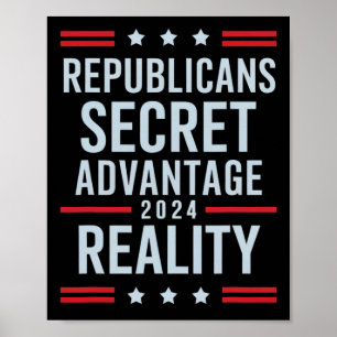 Republicans Secret Advantage Reality 2025 Poster