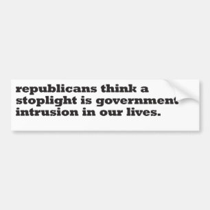 republicans think a stoplight bumper sticker