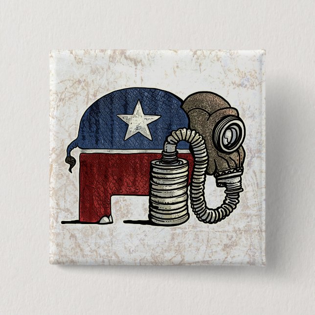 RepubliCAN'T Anti_GOP 15 Cm Square Badge (Front)