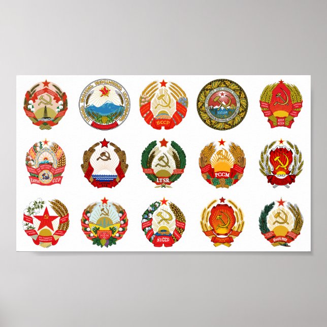 Republics of the Soviet Union Poster (Front)