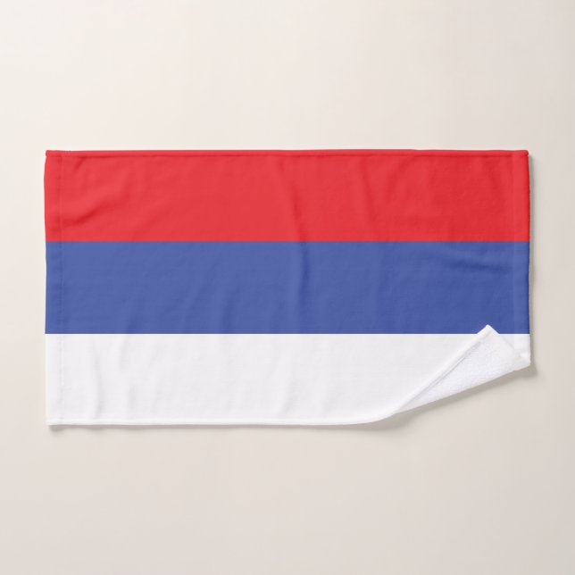 Republika Srpska Flag Bath Towel Set (Hand Towel)