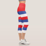 Republika Srpska Flag Capri Leggings<br><div class="desc">Patriotic flag of Republika Srpska.</div>