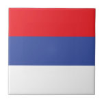 Republika Srpska Flag Ceramic Tile<br><div class="desc">Patriotic flag of Republika Srpska.</div>