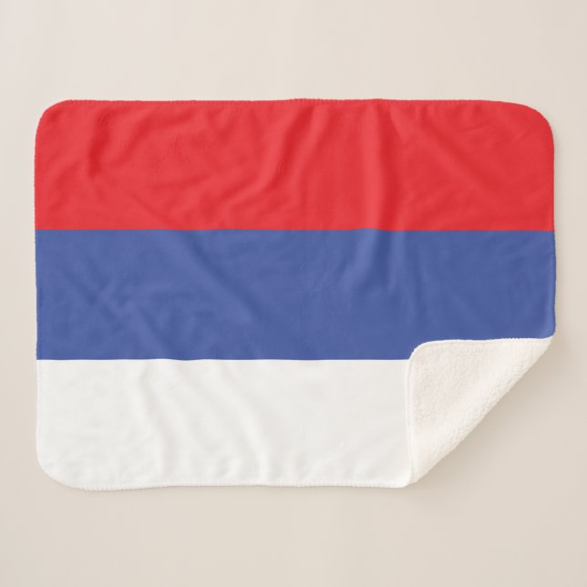 Republika Srpska Flag Sherpa Blanket (Front (Horizontal))
