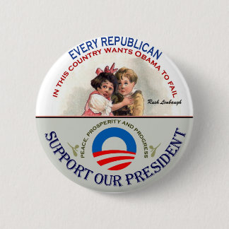 Republincans and Limbaugh 6 Cm Round Badge