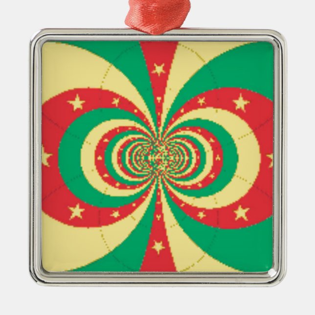 République du Cameroun five-pointed star Metal Ornament (Front)