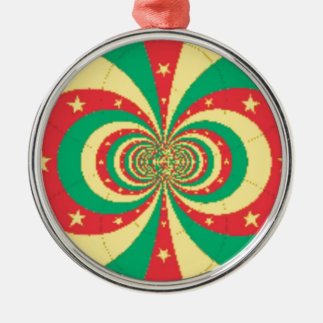 République du Cameroun five-pointed star Metal Ornament (Front)