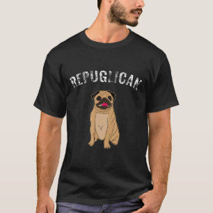 Repuglican Funny Pug Dog Owner Pet Men Women Kids T-Shirt