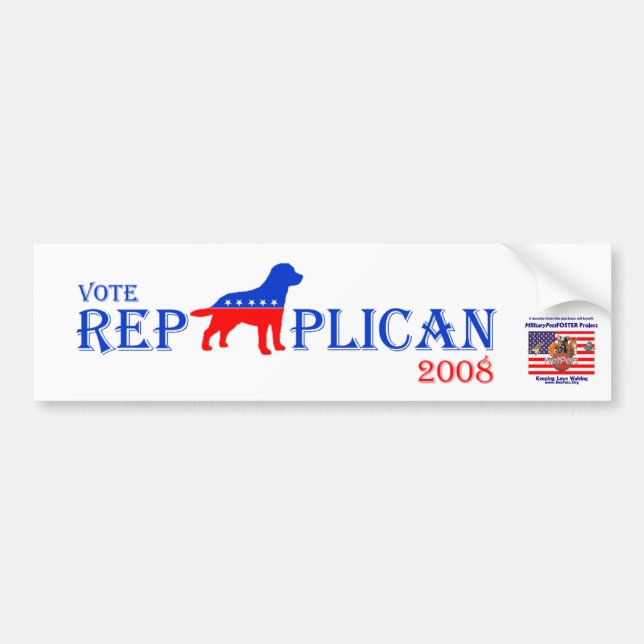 Repuplican Bumper Sticker (Front)