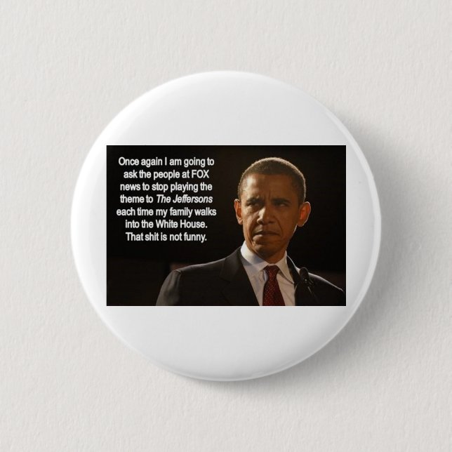 REQUEST bu the PRESIDENT 6 Cm Round Badge (Front)