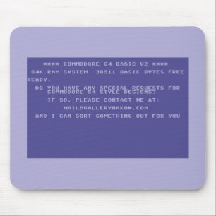 Request Your Custom Commodore 64 Design Mouse Pad