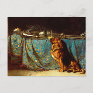 Requiescat by Briton Rivière (1888) Postcard