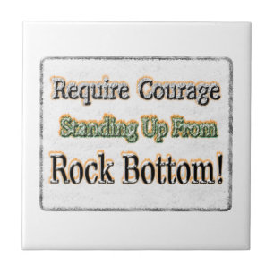 "Require Courage" Cute Design. Buy Now Ceramic Tile